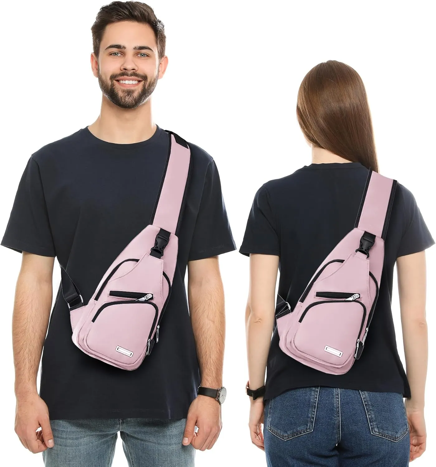 Waterproof Sling Bag Crossbody Backpack for Men Women Sling Backpack Hiking Daypack Multipurpose Cross Body Chest Bag
