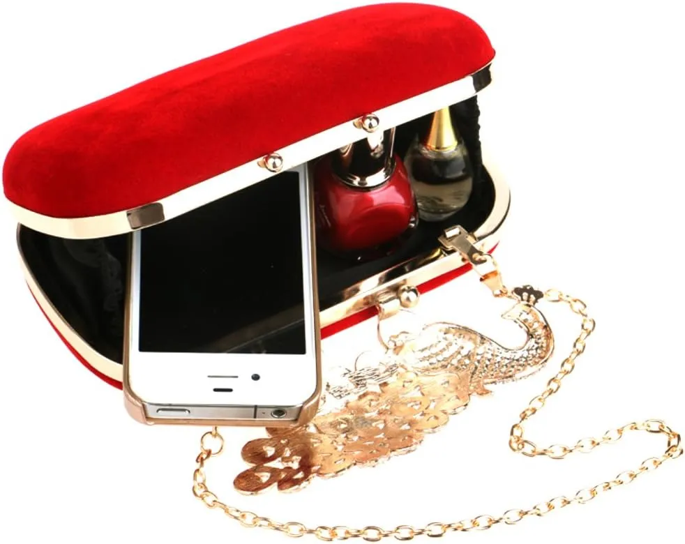 Women Crystal Evening Bag Clutches Purse Chain Wallet Handbag Elegant Party