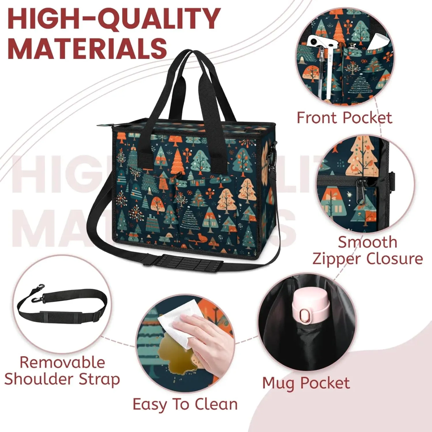Women Fashion Tote Bag Wallet Shoulder Bags Set 3PCS Top Handle Satchel Purse Large Zippered Handbag Daily Use