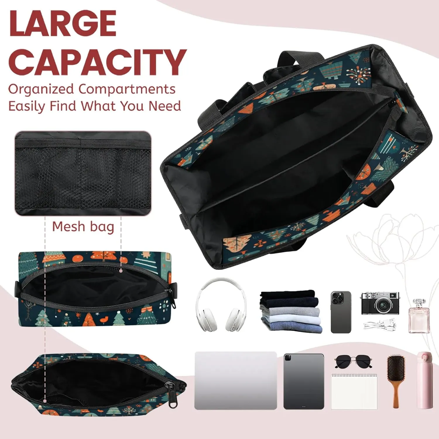 Women Fashion Tote Bag Wallet Shoulder Bags Set 3PCS Top Handle Satchel Purse Large Zippered Handbag Daily Use