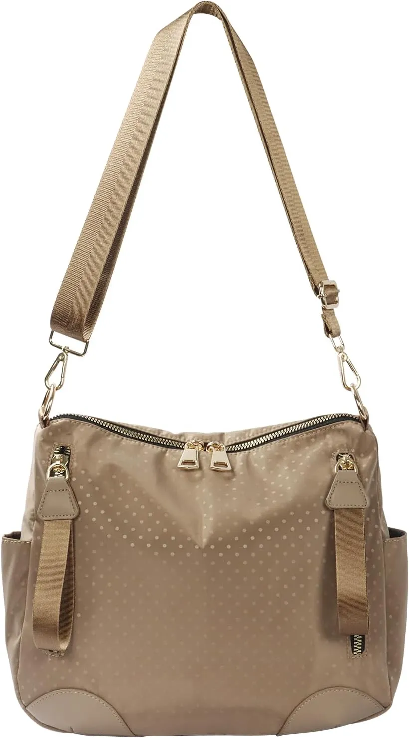 Women Nylon Crossbody Bag Hobo Tote Bag Large Capacity Anti-theft Lightweight Travel Shoulder Bag