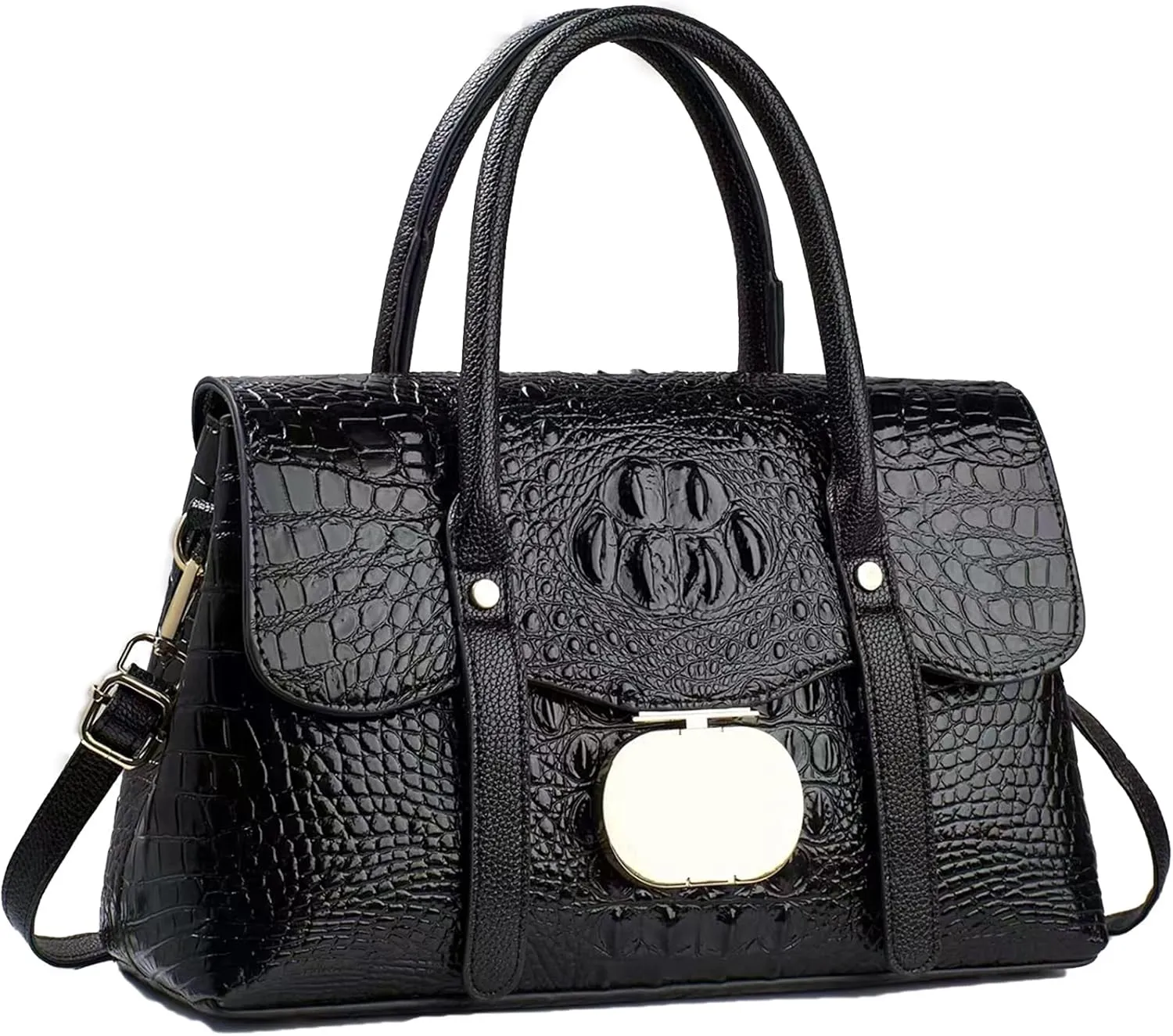 Women Purse Satchel Bag Long Crossbody Classy Tote Bag PU Leather Hobo Bag
