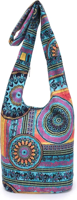 Women Shoulder Handbags Fashion canvas Hippie Crossbody Bags Bohemian Animal Prints Hobo Bags