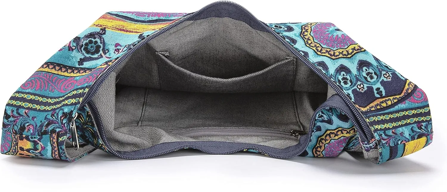 Women Shoulder Handbags Fashion canvas Hippie Crossbody Bags Bohemian Animal Prints Hobo Bags