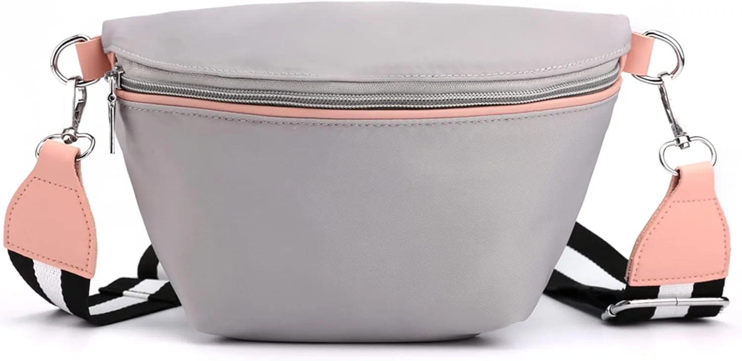 Women Shoulder Sling Bag Nylon Chest Purses Waterproof Lightweight Crossbody Bag