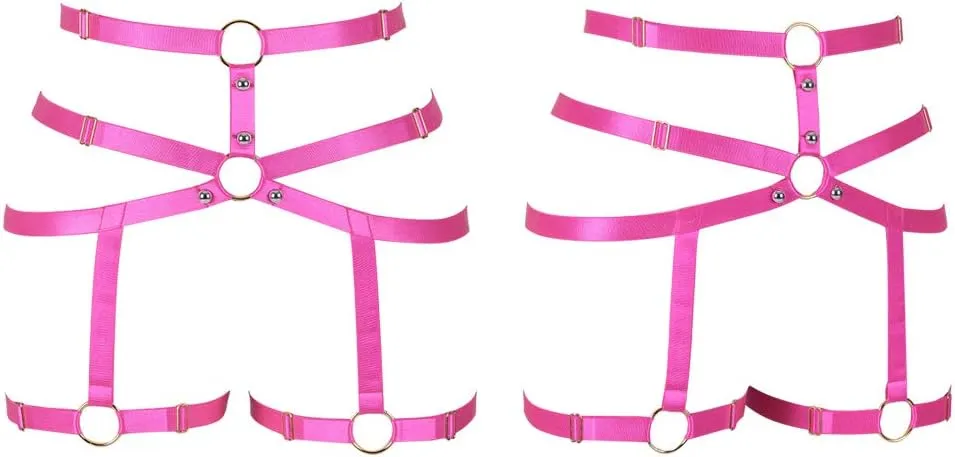 Women's Body Harness Punk Garter Leg Waist Dance Elastic Gothic Carnival Accessories
