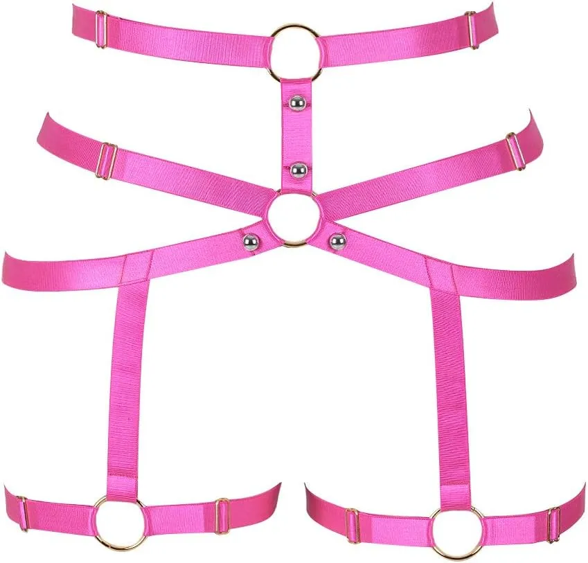 Women's Body Harness Punk Garter Leg Waist Dance Elastic Gothic Carnival Accessories