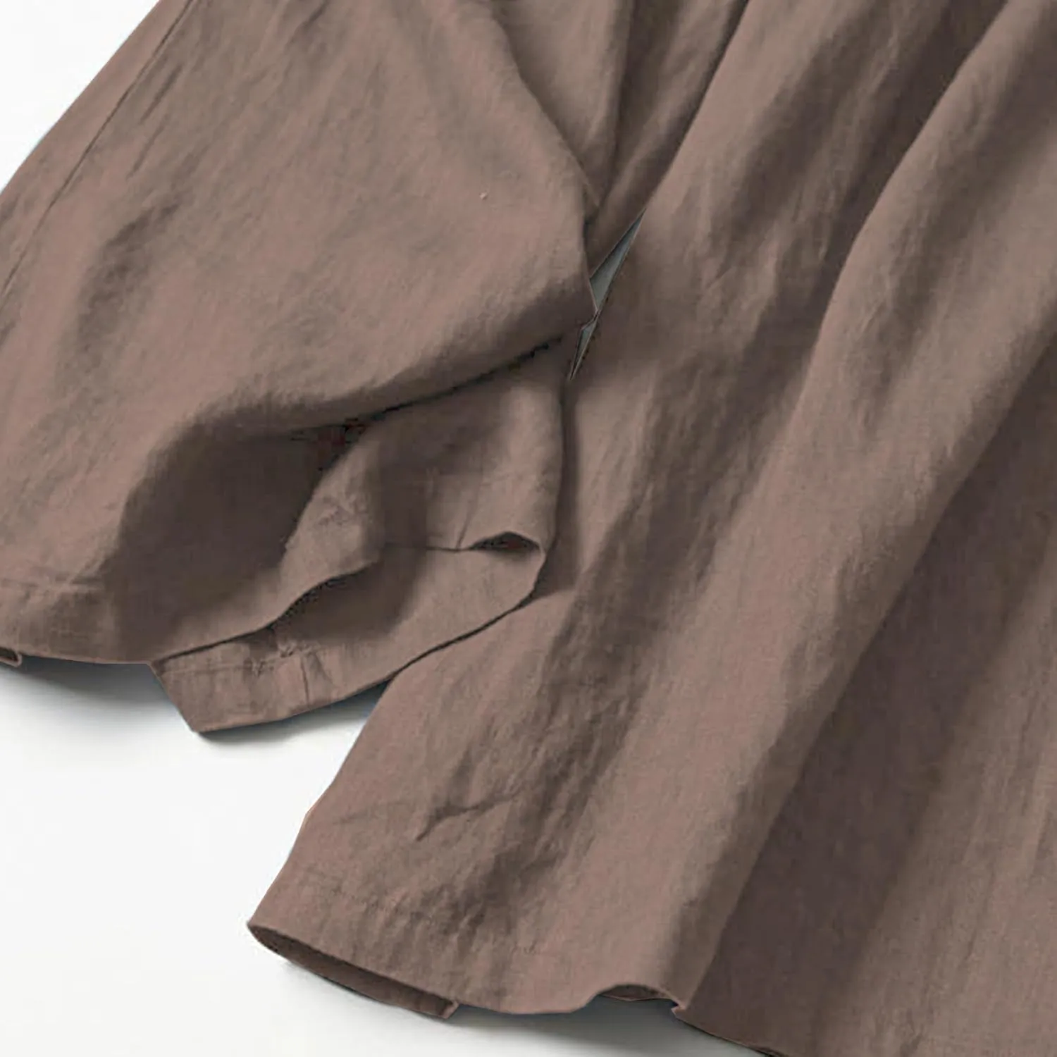 Womens Cotton Linen Palazzo Pants Casual High Elastic Waist Wide Leg Pants Summer Comfortable Flowy Pant