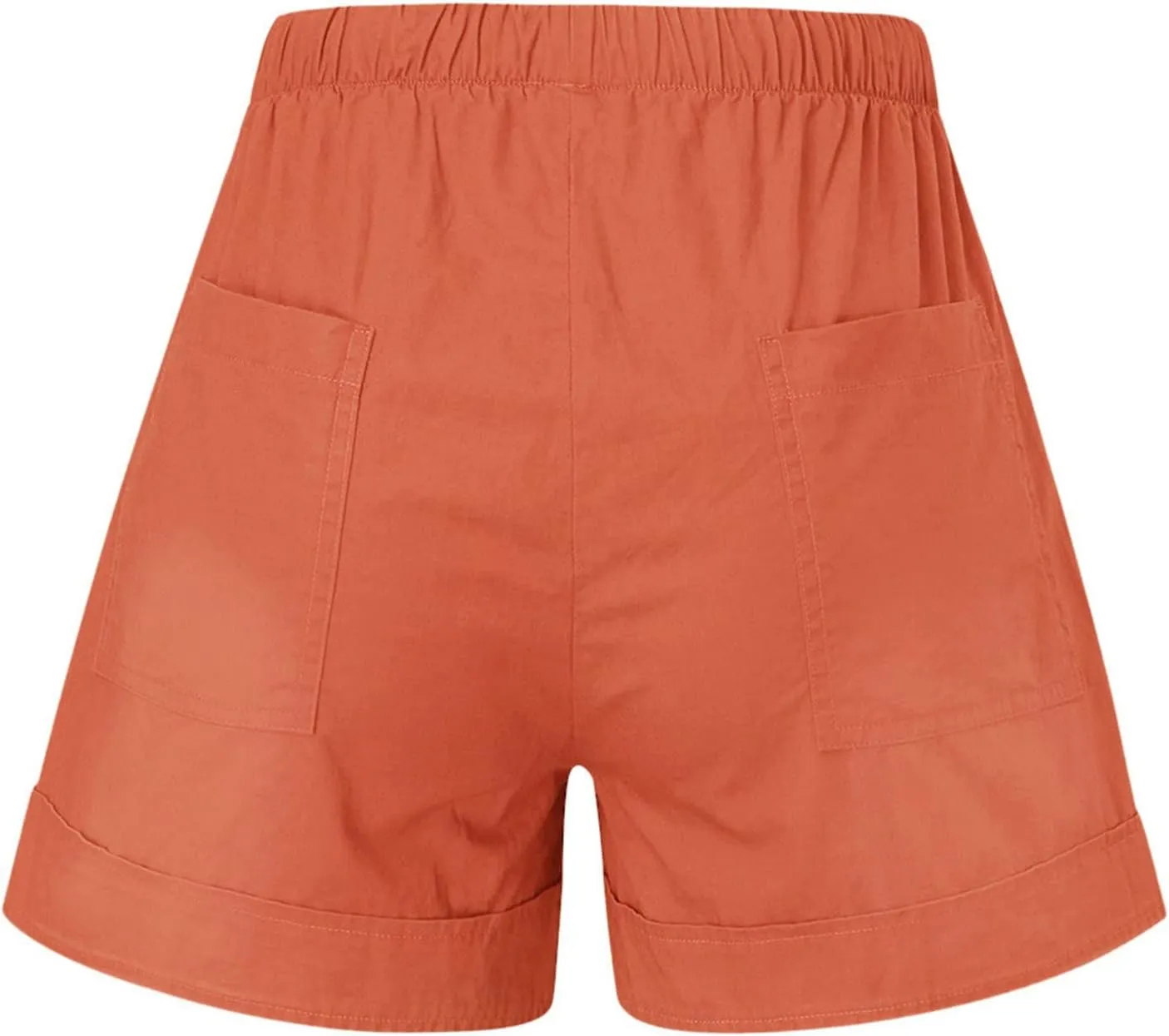 Womens Drawstring Shorts Summer Elastic Waist Casual Lightweight with Pockets #45