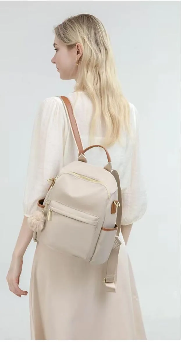Women's Essential Mini Travel Backpack Fashion Hundreds of Charms Small Backpack Multi-functional Commuter Shoulder Bag