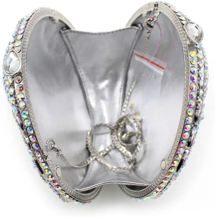 Womens Evening-Bag Chain Rhinestone Ladies Clutch-Purse Wedding Luxury-Handbag Octopus