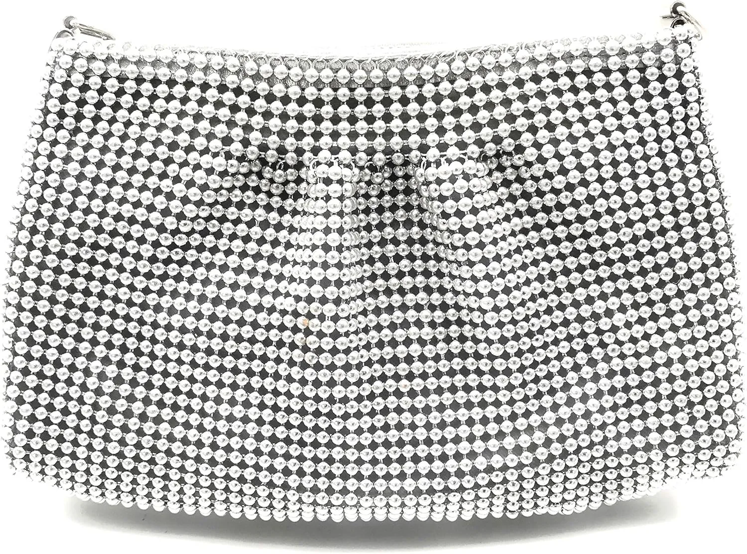 Women's Evening Clutches Metal Beaded Mesh Party Purse Bag