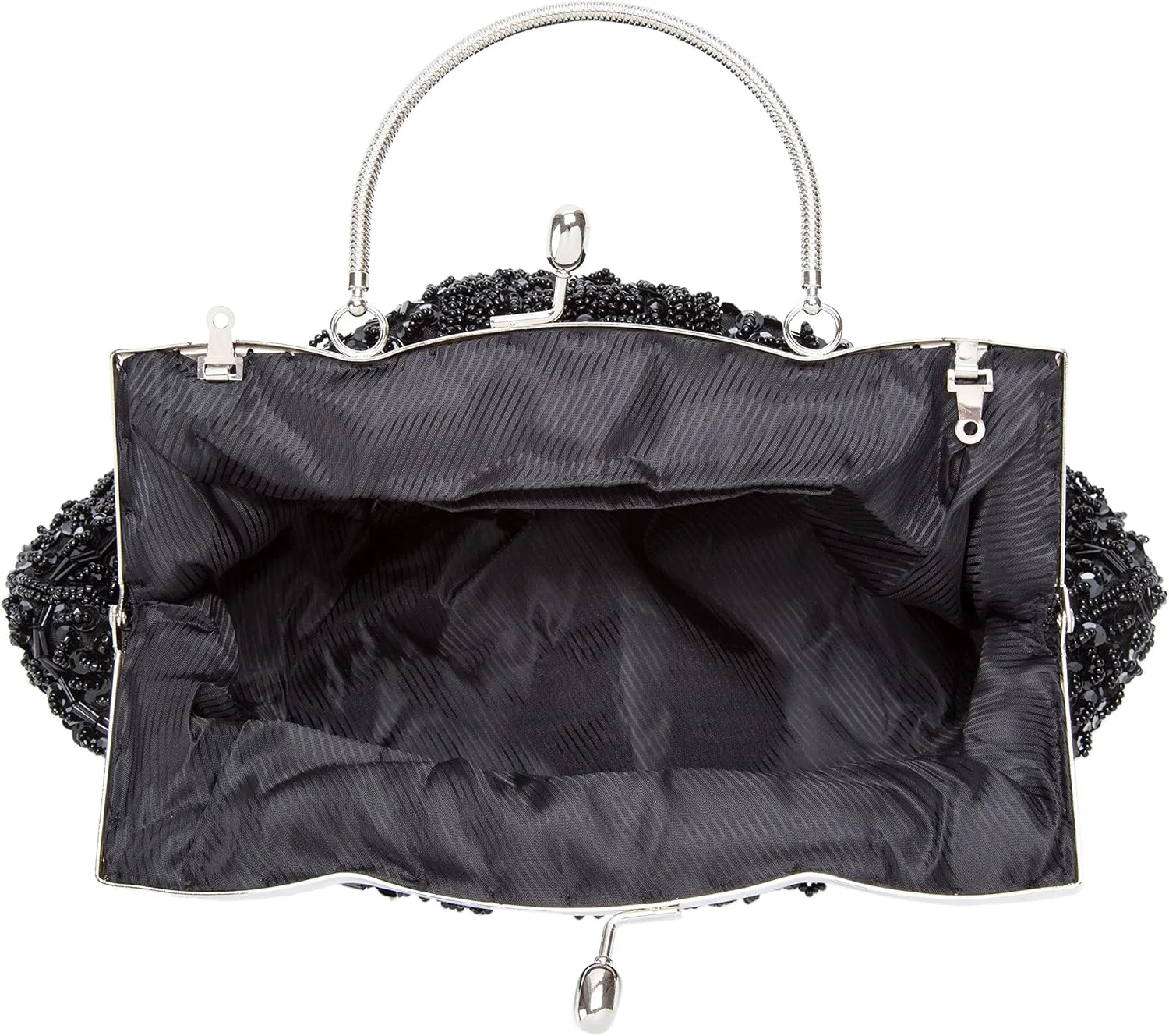 Women's Evening Handbags Vintage Beaded Sequin Design Clutch Purse for Wedding