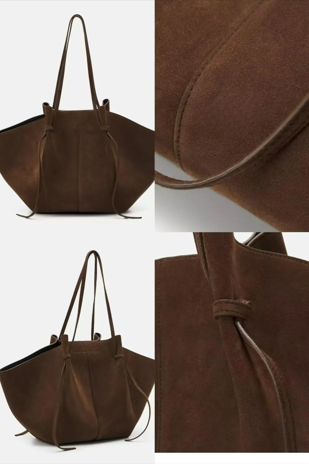 Women's Fashion Velvet Vintage Wing Bag Large Capacity Handbag Shoulder Crossbody Bag Totes Hobo Versatile Chic Stylish