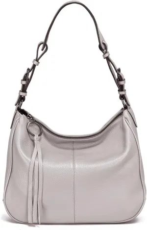 Women's Large Shoulder Leather Hobo Bag, with Adjustable and Detachable Shoulder Strap