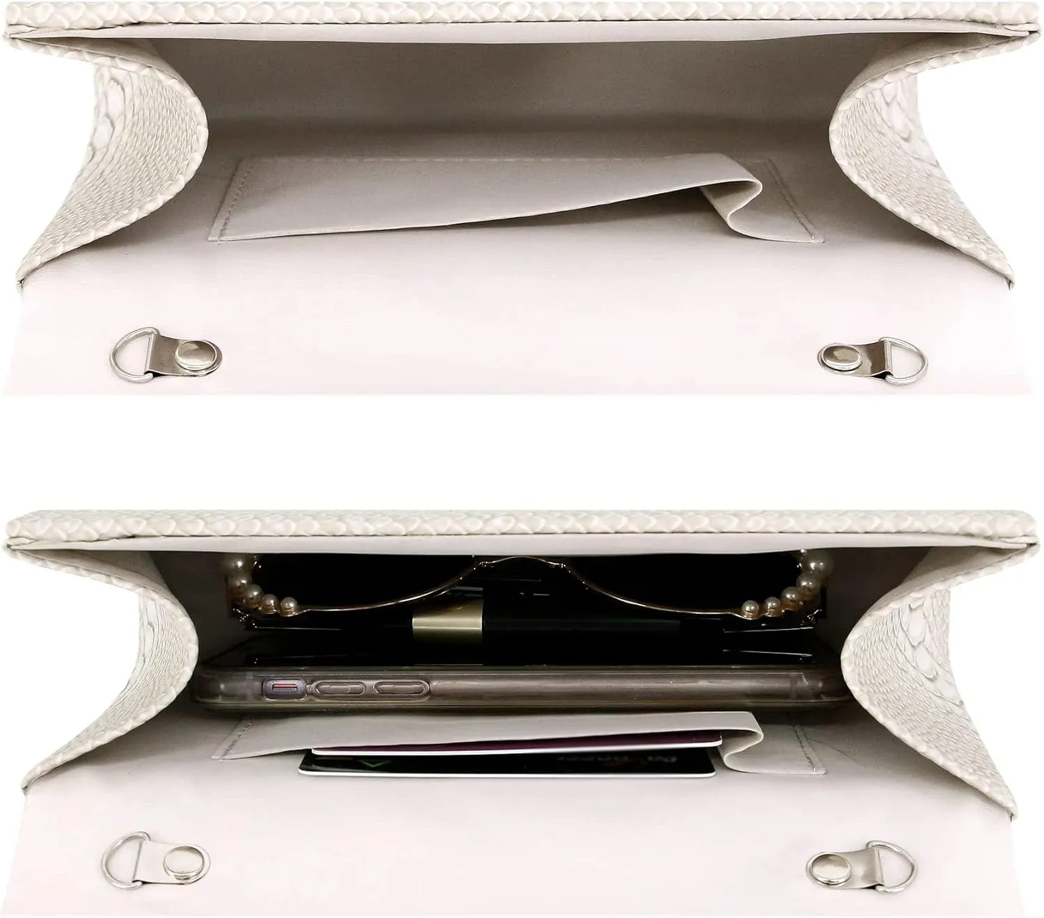 Women's Luxury Rhinestone Decor Shiny Evening Bag Party Clutches Wedding Purses Cocktail Prom Handbags