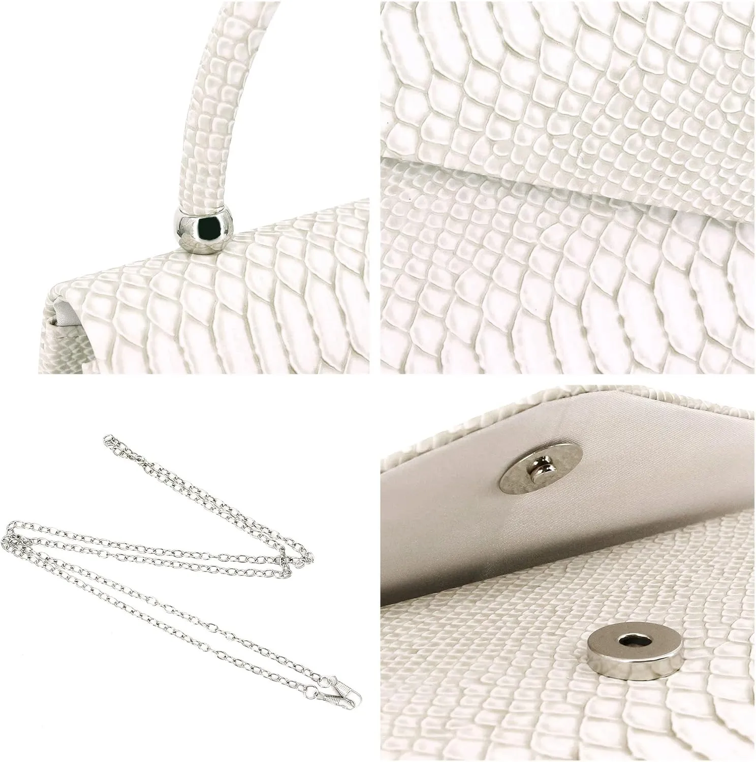 Women's Luxury Rhinestone Decor Shiny Evening Bag Party Clutches Wedding Purses Cocktail Prom Handbags