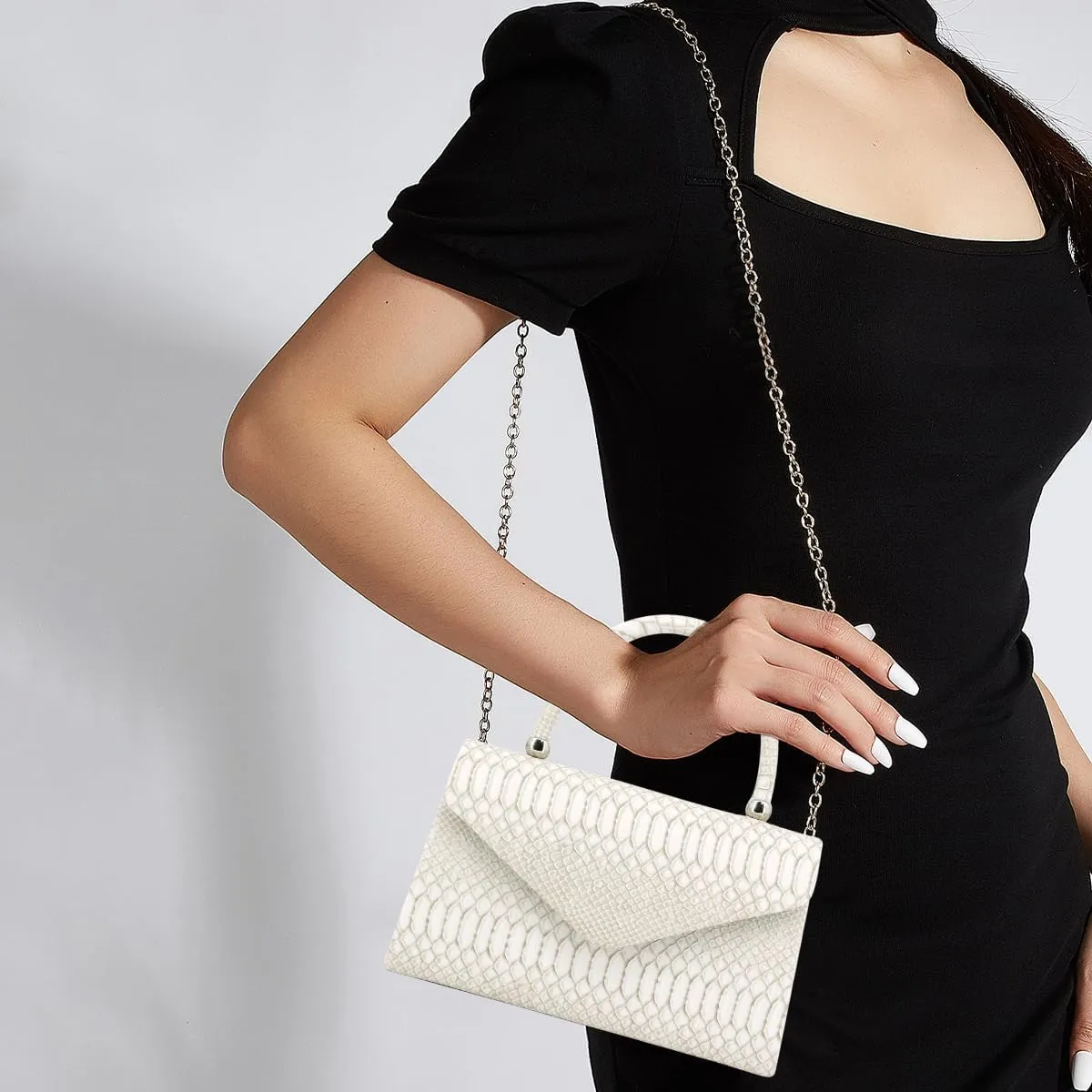 Women's Luxury Rhinestone Decor Shiny Evening Bag Party Clutches Wedding Purses Cocktail Prom Handbags