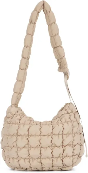 Womens Puffer Hobo Bag Quilted Puffer Tote Bag Lightweight Quilted Carryall Bag