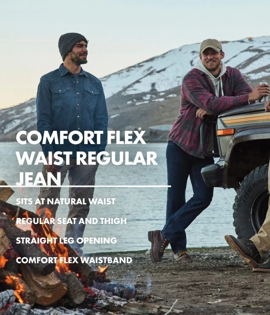 Wrangler Authentics Men's Regular Fit Comfort Flex Waist Jean
