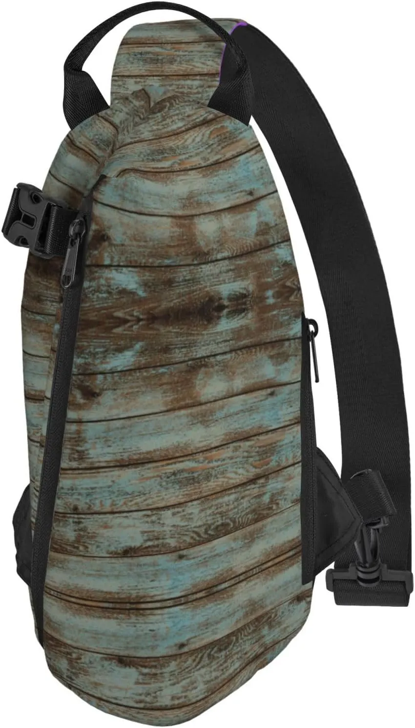 Wurton Hibiscus Flower Print Travel Crossbody Backpack Bag,Lightweight Sling Bag For Travel Unisex