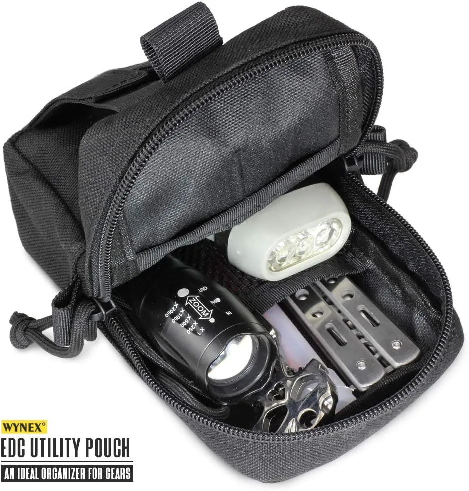 WYNEX Tactical EDC Pouch, Molle Utility Pouches Gadget Organizer Phone Holder Waist Pack Smartphone Pouch Tool Holster Pocket
