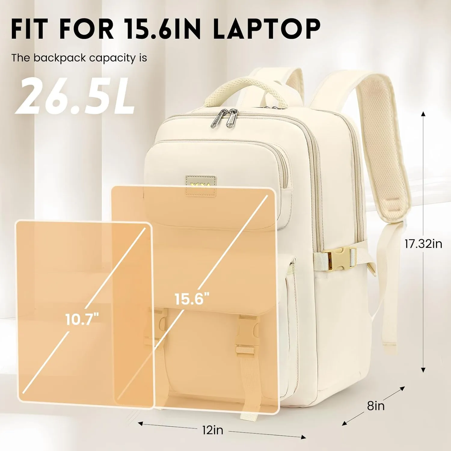 XQXA Backpack For Women Men Flight Approved, Carry on Backpack Bag Luggage, Personal Item Backpack Bag, TSA 15.6inch Laptop Backpack Casual Daypack for travel, work, daily life, business trips