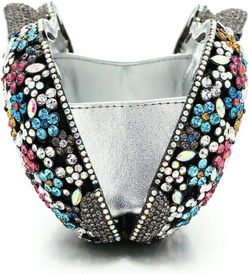 XXGJOALD-Womens Evening-Bag Chain Luxury Handbag Rhinestone Wedding Ladies Clutch-Purse Multi Rabbit