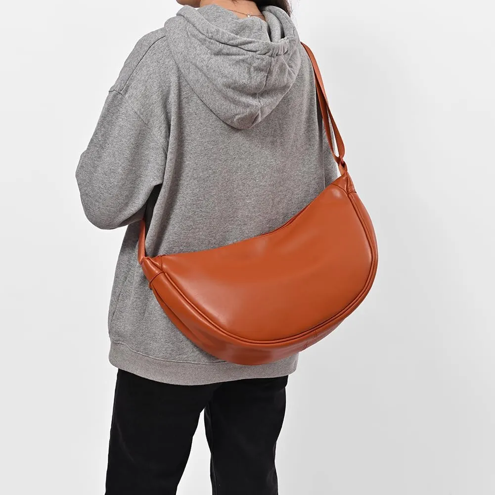 YFGBCX Crescent Bag Crossbody Purses for Women Hobo Bag Crossbody Sling Bag Faux Leather Shoulder Crescent Purse
