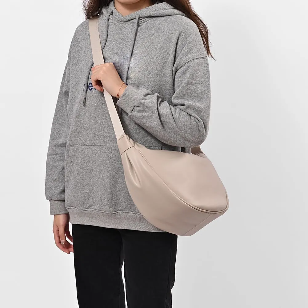 YFGBCX Crescent Bag Crossbody Purses for Women Hobo Bag Crossbody Sling Bag Faux Leather Shoulder Crescent Purse