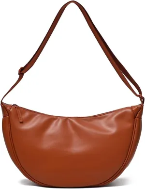 YFGBCX Crescent Bag Crossbody Purses for Women Hobo Bag Crossbody Sling Bag Faux Leather Shoulder Crescent Purse