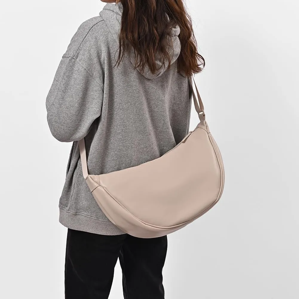 YFGBCX Crescent Bag Crossbody Purses for Women Hobo Bag Crossbody Sling Bag Faux Leather Shoulder Crescent Purse
