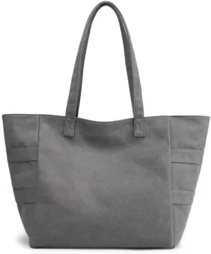 Yohora Canvas Shoulder Bag Large Capacity Cloth Hobo Handbag Tote Bag Retro Reusable Satchel Commuter Purse for Women Work