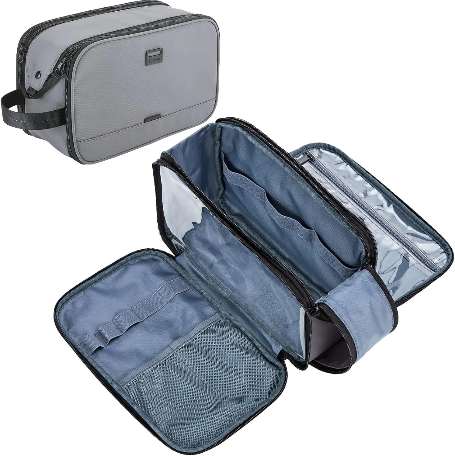 ZEEMO Toiletry Bag for Men, Water-resistant and Leak-Proof Dopp Kit with Large Capacity for Toiletries