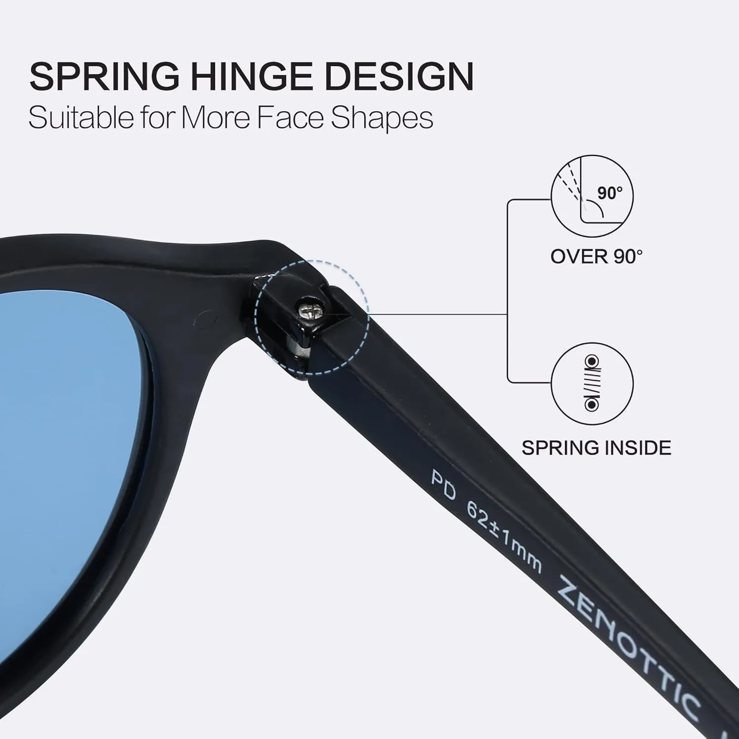 ZENOTTIC Polarized Round Sunglasses, Stylish Sunglasses for Men and Women Retro Classic, Multi-Style Selection