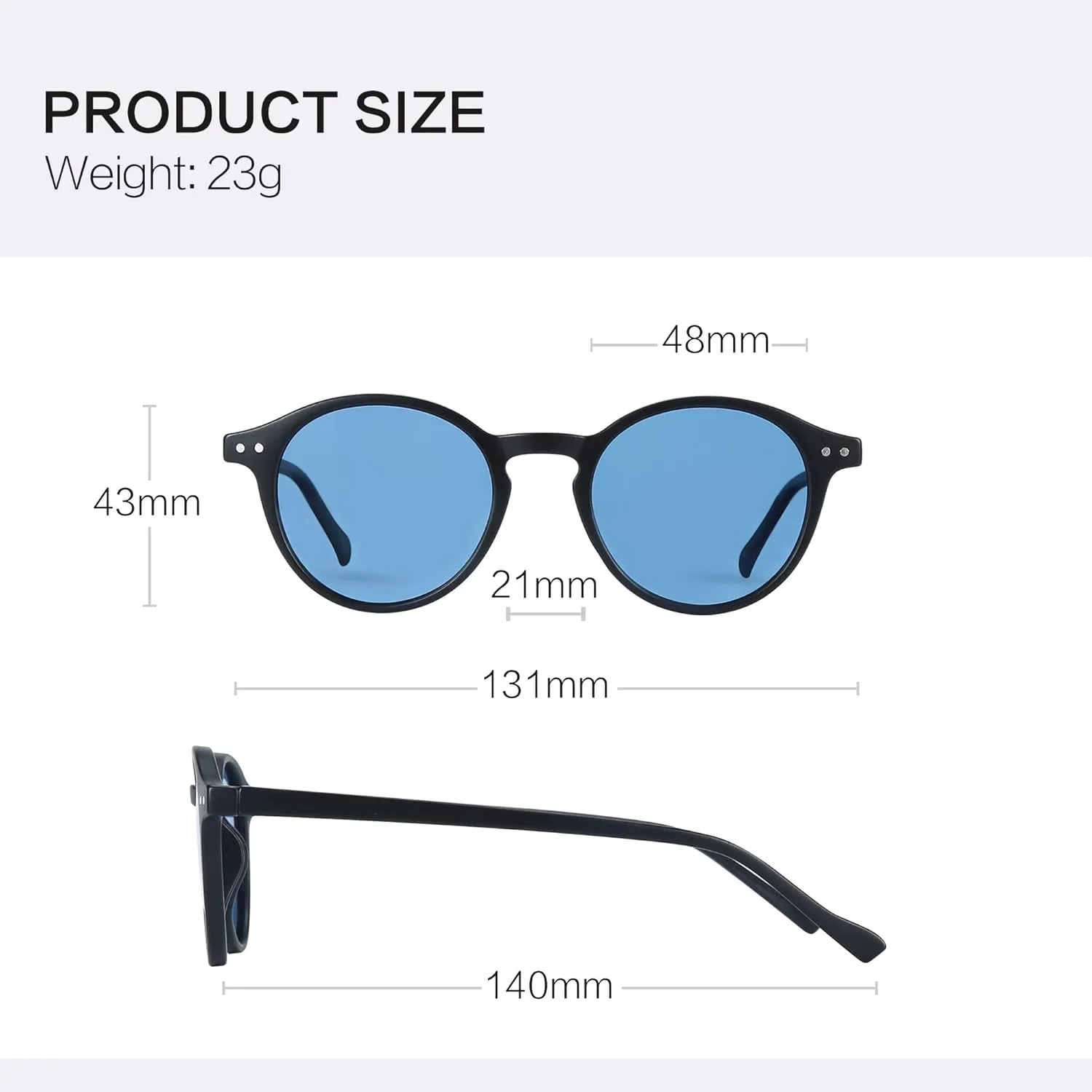 ZENOTTIC Polarized Round Sunglasses, Stylish Sunglasses for Men and Women Retro Classic, Multi-Style Selection