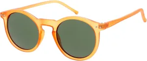 zeroUV - Vintage Retro Horn Rimmed Round Circle Sunglasses with P3 Keyhole Bridge