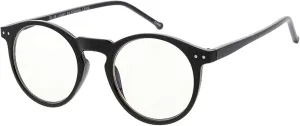 zeroUV - Vintage Retro Horn Rimmed Round Circle Sunglasses with P3 Keyhole Bridge