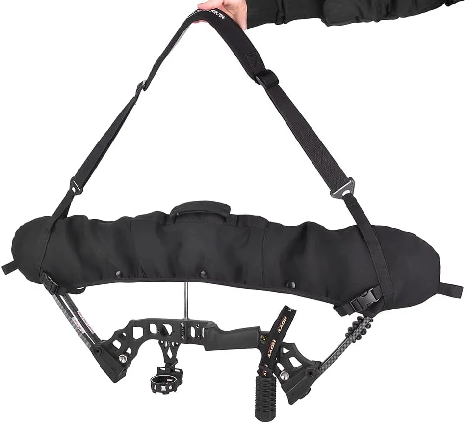 ZSHJGJR Archery Compound Bow Sling String Protector Cams Case Carrying Shoulder Strap Holder Accessories for Outdoor Hunting